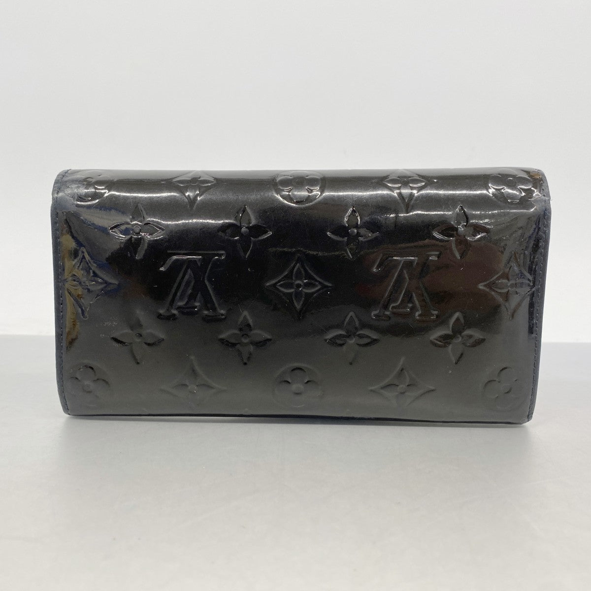 【6fa1285】ルイヴィトン 長財布 ヴェルニ ポルトフォイユサラ M91464 ブルーアンフィニ【中古】レディース