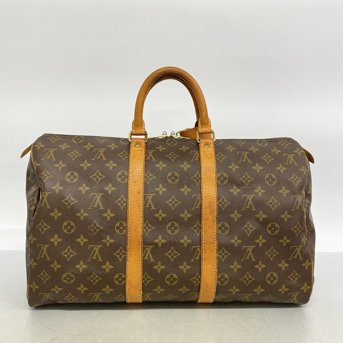 【6fa1387】ルイヴィトン ボストンバッグ モノグラム キーポル45 M41428 ブラウン【中古】メンズ レディース ユニセックス