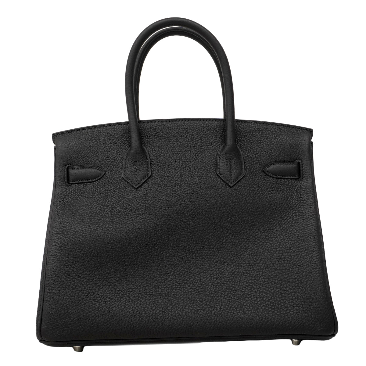 【6fa1551-g】エルメス ハンドバッグ バーキン30 トゴ ブラック シルバー金具 K刻印【中古】レディース