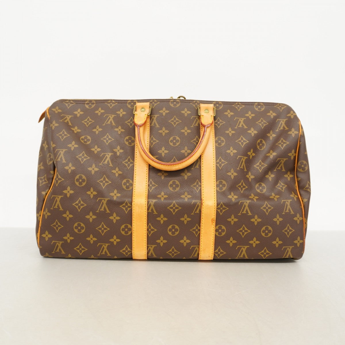 【6fa1657】ルイヴィトン ボストンバッグ モノグラム キーポル45 M41428 ブラウン【中古】メンズ レディース ユニセックス