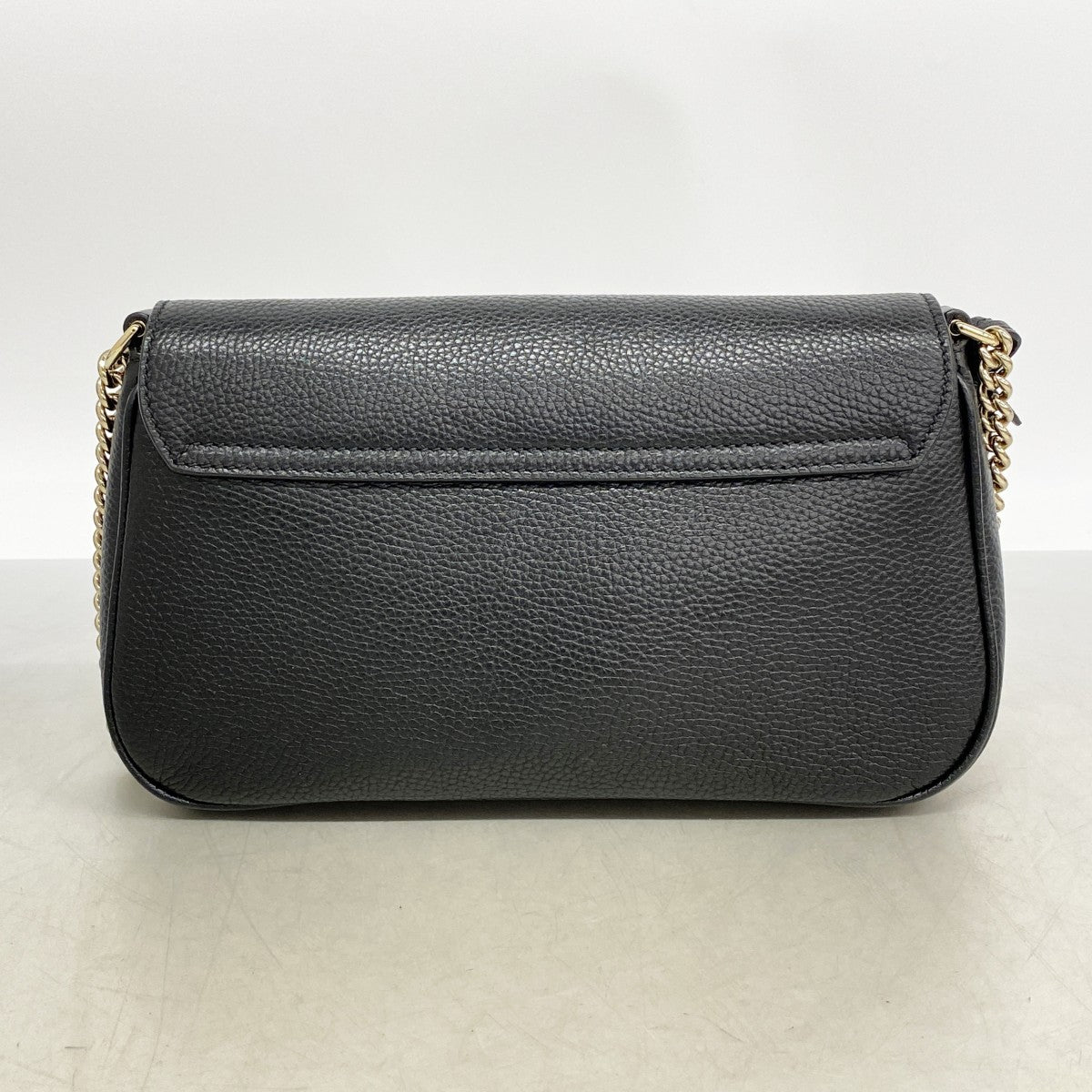 【6fa1892-k】グッチ ショルダーバッグ ソーホー 536224 レザー ブラック ゴールド金具【中古】レディース