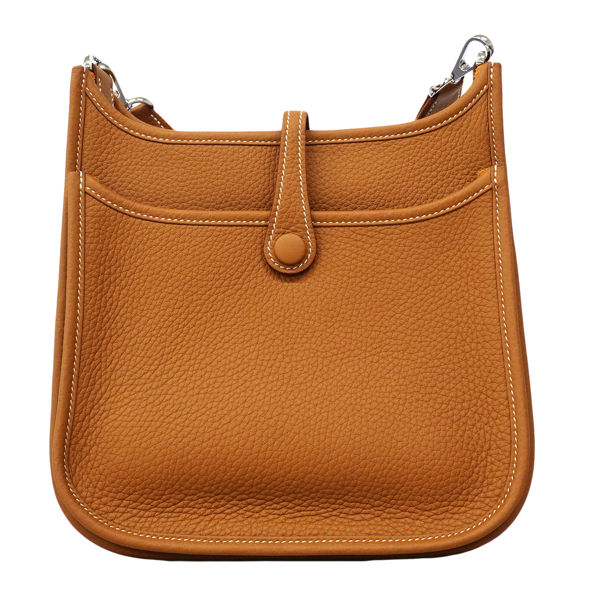 【6fa1907】エルメス ショルダーバッグ エヴリン23 トリヨンクレマンス ゴールド シルバー金具 G刻印【中古】レディース