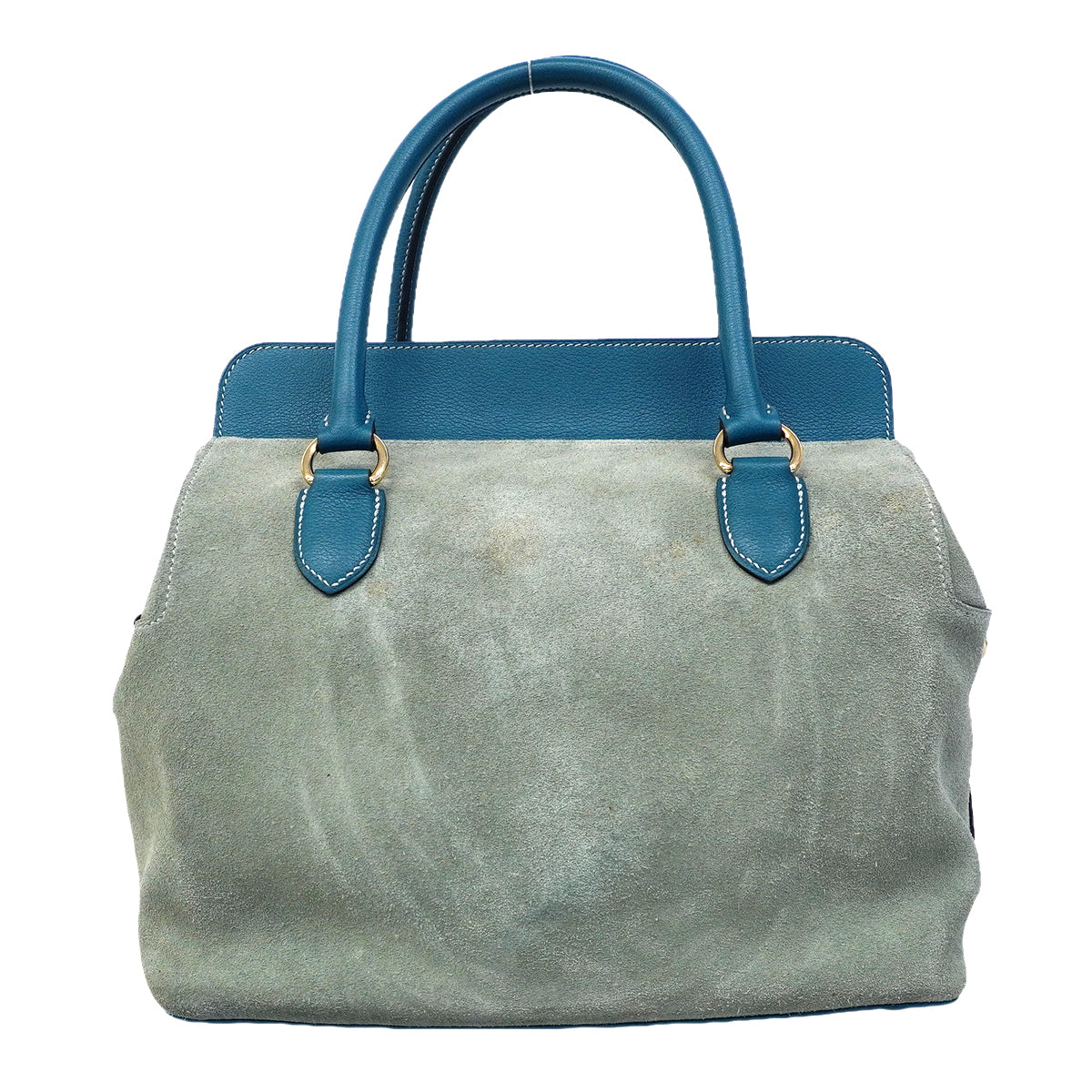 【6fa1921】エルメス ハンドバッグ ツールボックス26 エバーカラー ブルータラサ ゴールド金具 T刻印 2wayバッグ【中古】レディース