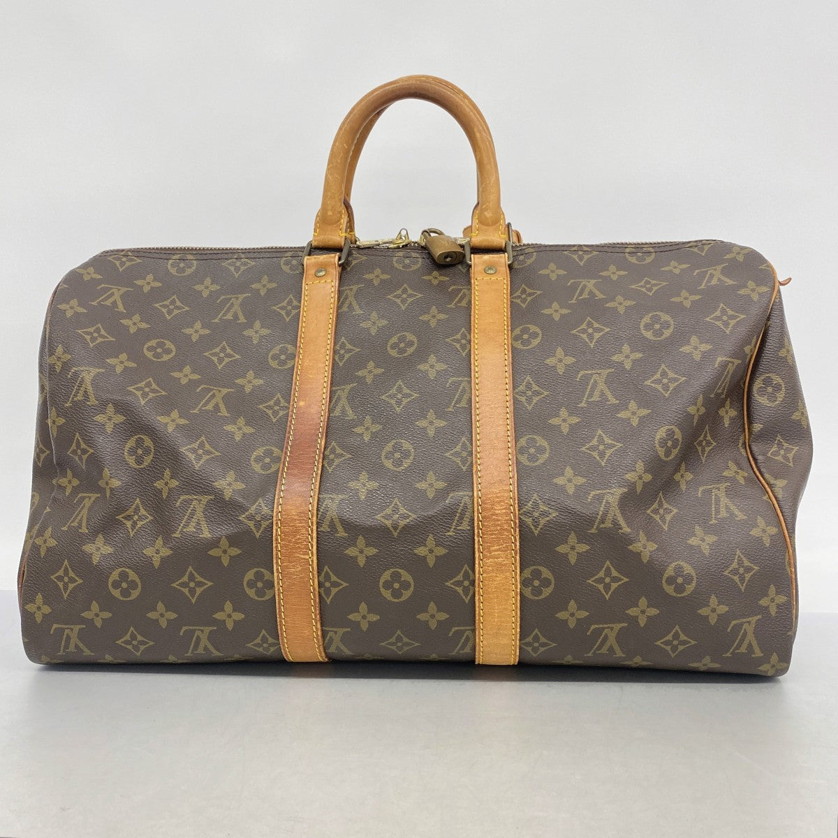 【6fb2334】ルイヴィトン ハンドバッグ モノグラム キーポル45 M41428 ブラウン【中古】レディース