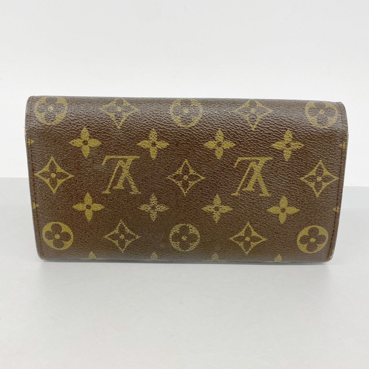 【6fc3495】ルイヴィトン 長財布 モノグラム ポシェットポルトモネクレディ M61725 ブラウン【中古】レディース