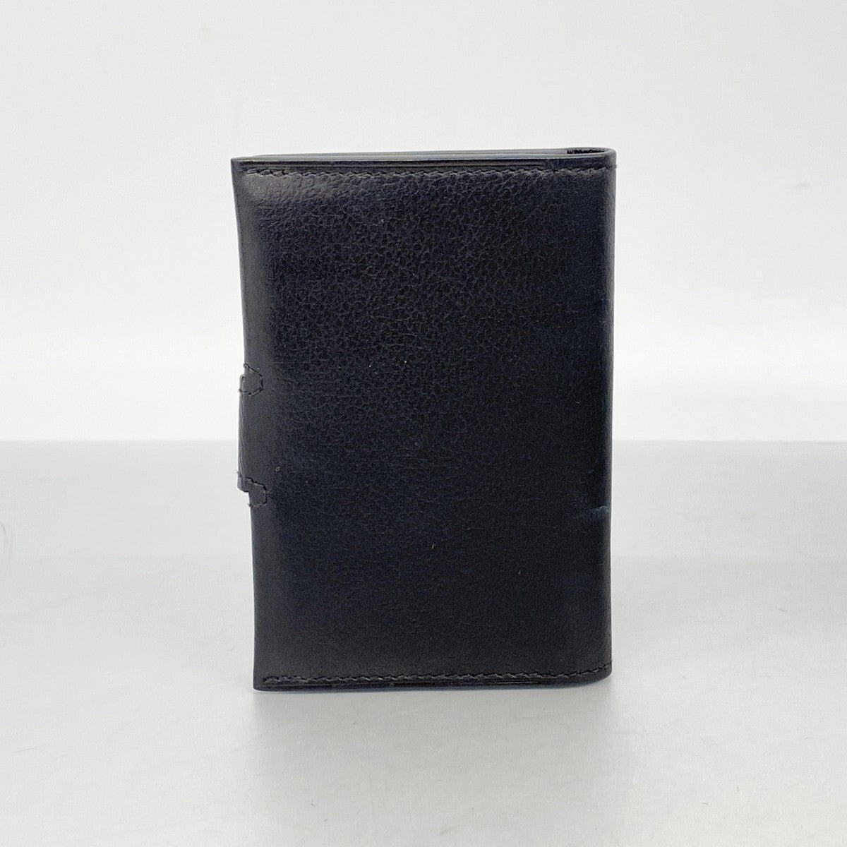 【6fc4017-h】エルメス カードケース RMS エバーカラー ブラック シルバー金具 B刻印【中古】メンズ レディース ユニセックス