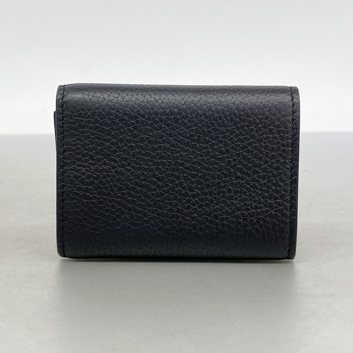 【6fc4240】グッチ 三つ折り財布 ホースビット 745988 レザー ブラック ゴールド金具【中古】レディース