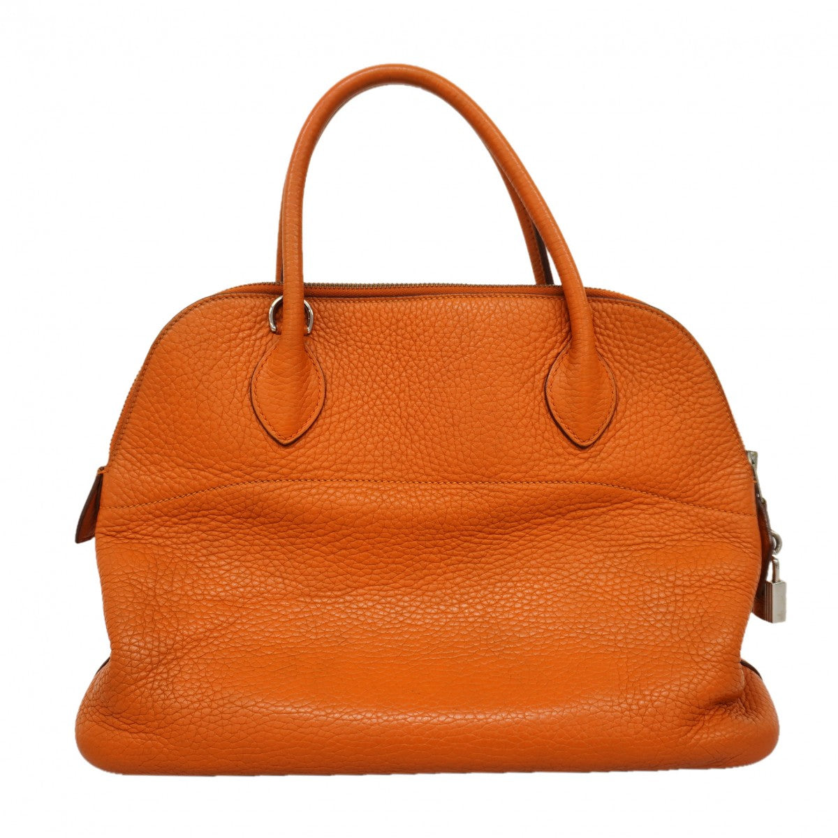 【6fc4423】エルメス ハンドバッグ ボリード31 トリヨンクレマンス オレンジ シルバー金具 □I刻印【中古】レディース
