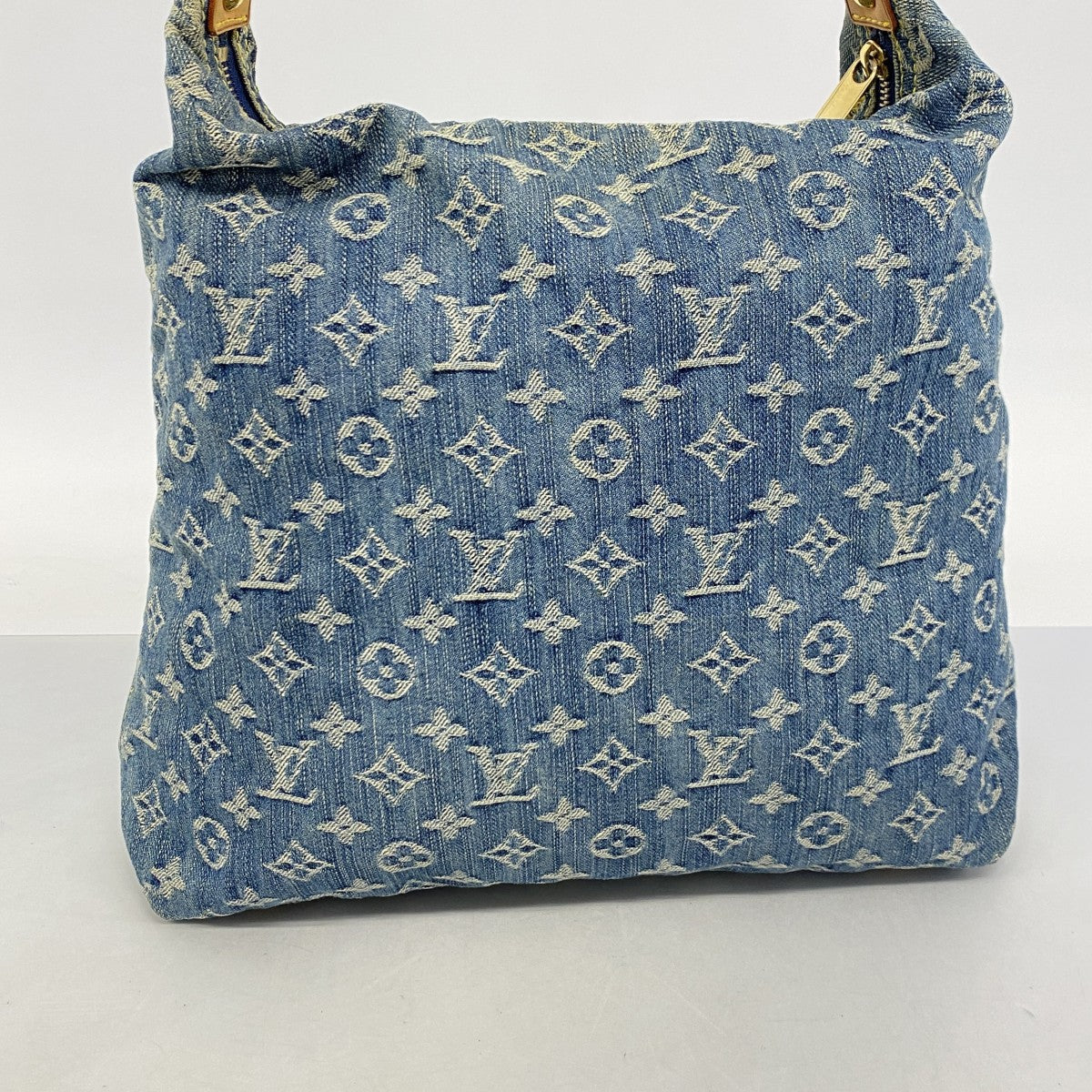 【6fd4809-k】ルイヴィトン ショルダーバッグ モノグラム・デニム バギーGM M95048 ブルー【中古】レディース