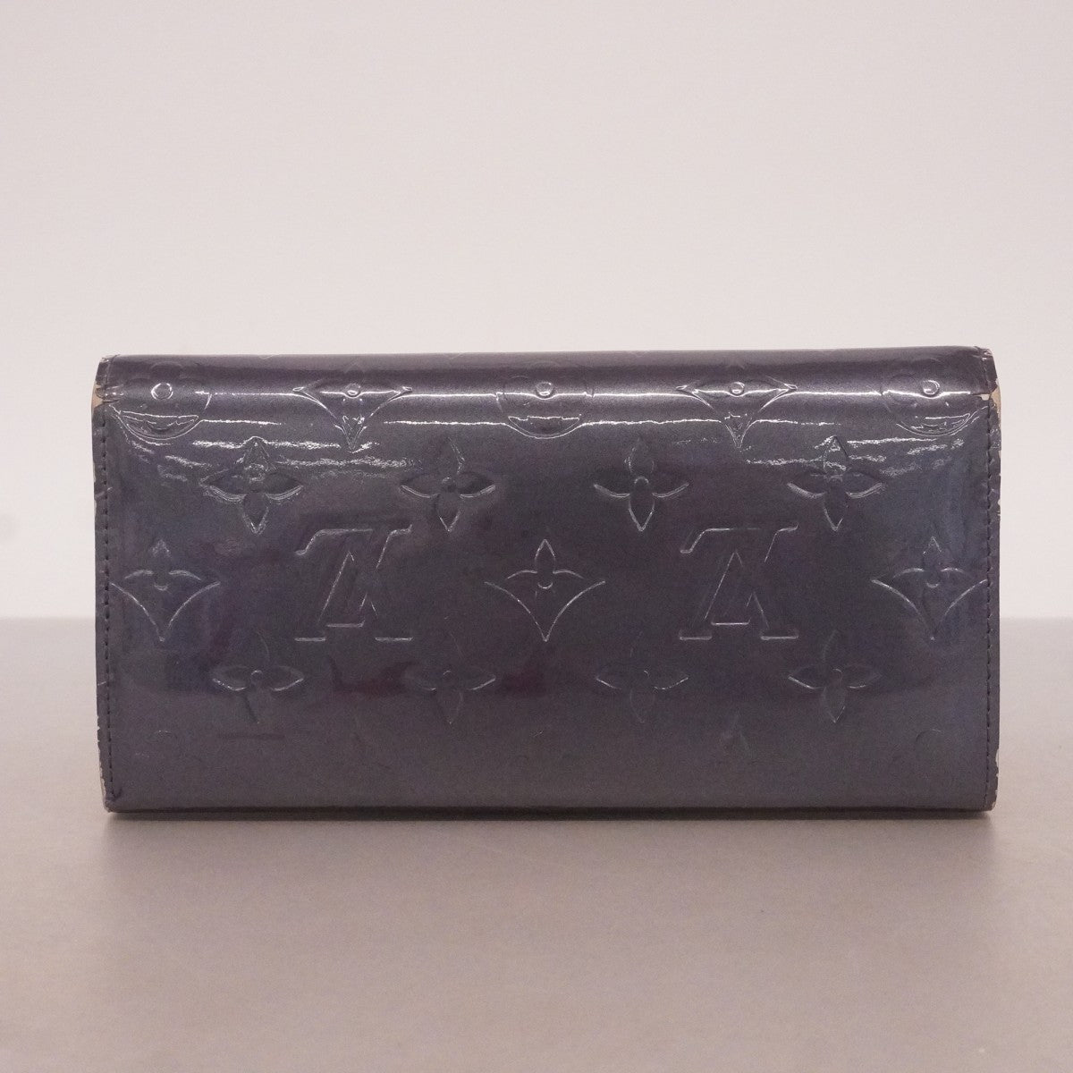 【6fd5158-k】ルイヴィトン 長財布 ヴェルニ ポシェットポルトモネクレディ M91381 アンディゴ【中古】レディース