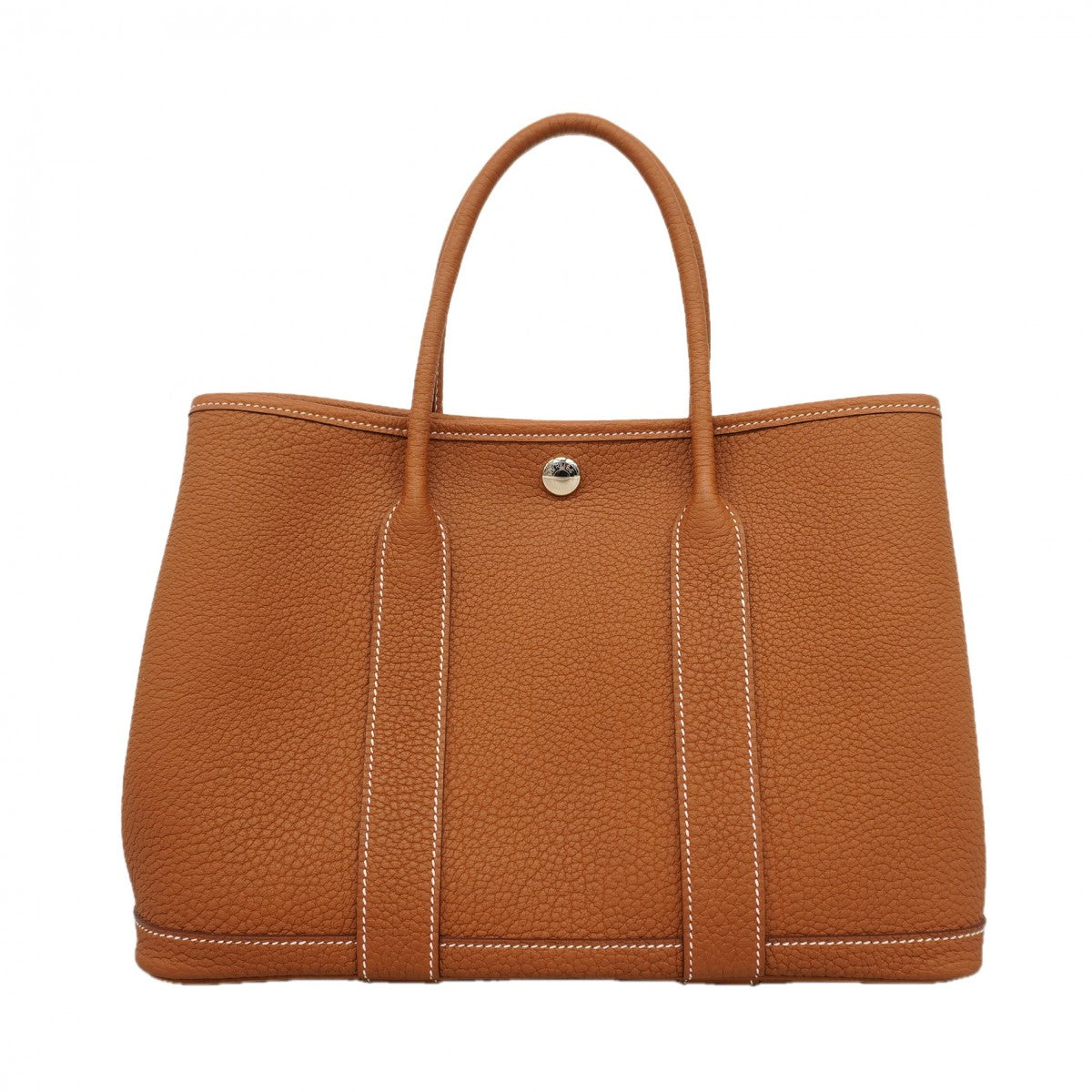 【6fd5323】エルメス トートバッグ ガーデンパーティTPM ネゴンダ ゴールド シルバー金具 W刻印【中古】レディース