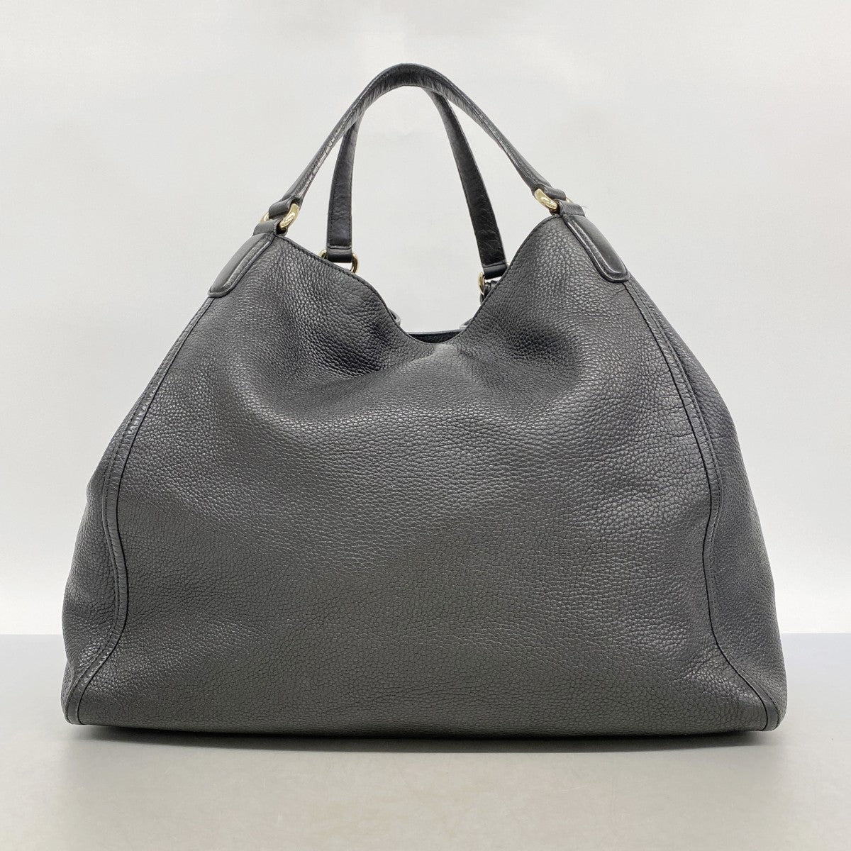 【6fd5851】グッチ トートバッグ ソーホー 282308 レザー ブラック ゴールド金具【中古】レディース