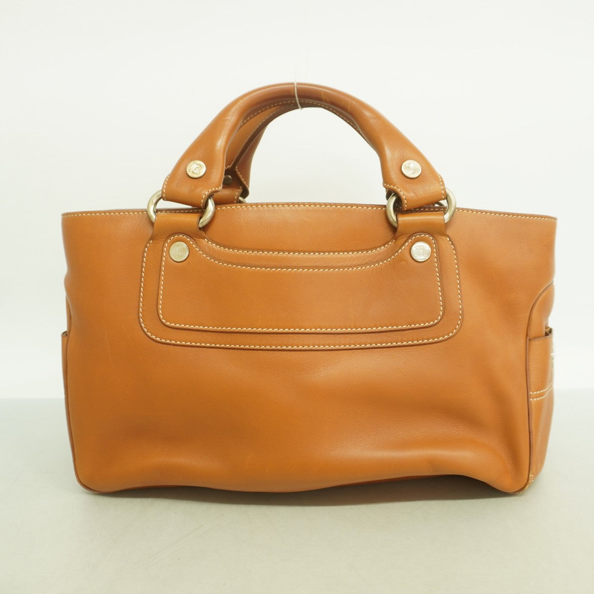 【6fd5888】セリーヌ ハンドバッグ ブギーバッグ レザー ブラウン ゴールド金具【中古】レディース