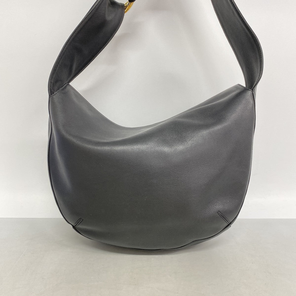 【6fe6912】カルティエ ショルダーバッグ トリニティ レザー ブラック ゴールド/シルバー金具【中古】レディース