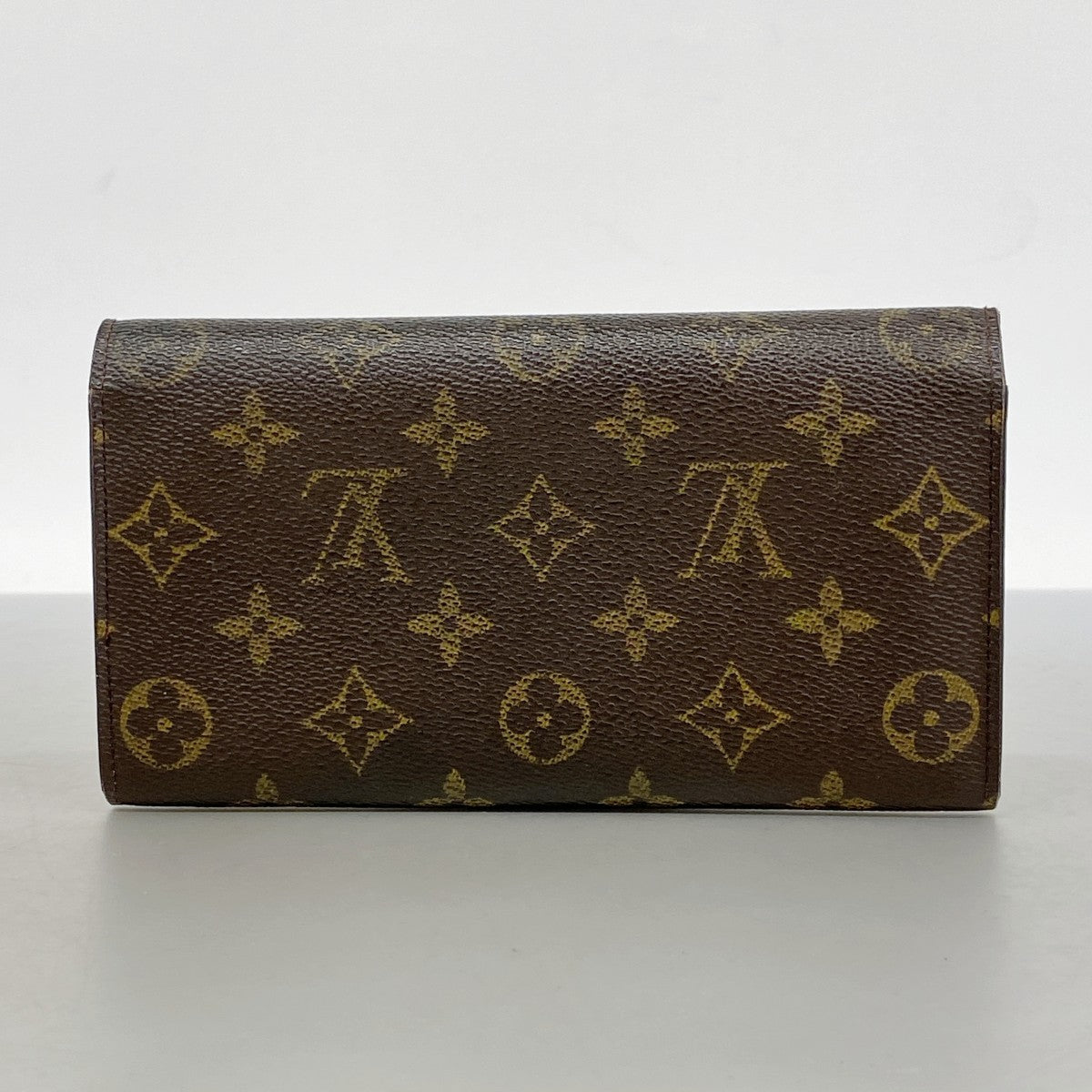 【6ga0637】ルイヴィトン 長財布 モノグラム ポシェットポルトモネクレディ M61725 ブラウン【中古】レディース