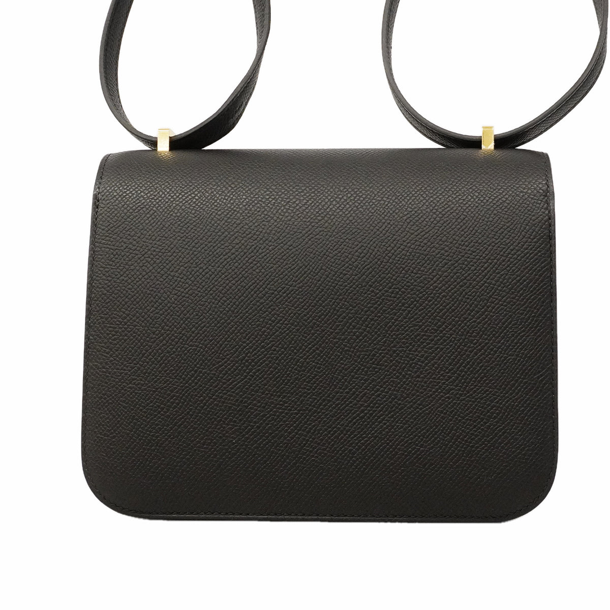 【6gc2399】エルメス ショルダーバッグ コンスタンス18 ヴォーエプソン ブラック ゴールド金具 G刻印【中古】レディース