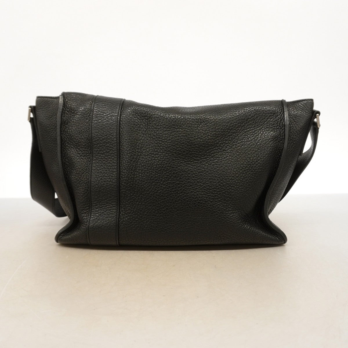 【6gc2414】エルメス ショルダーバッグ アルフレッドバサス トリヨンクレマンス ブラック シルバー金具 □P刻印【中古】レディース