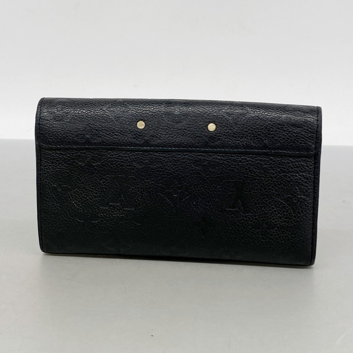 【6gc2442-k】ルイヴィトン 長財布 モノグラム・アンプラント ポルトフォイユメティス M62458 ノワール【中古】レディース