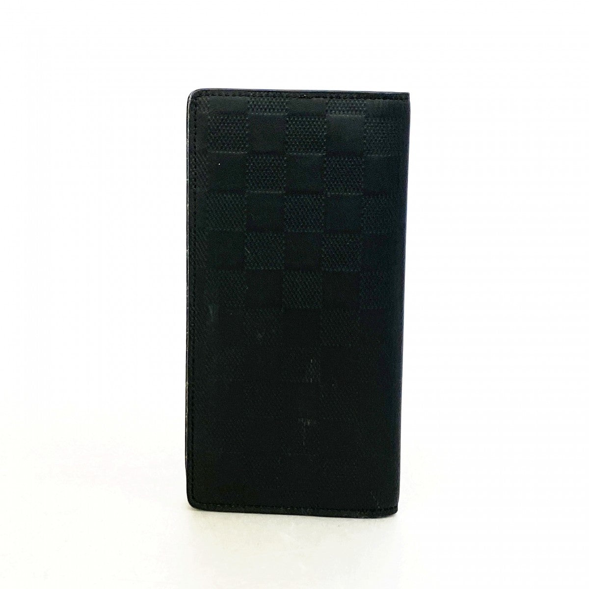 【6gc2710】ルイヴィトン 長財布 ダミエ・アンフィニ ポルトフォイユブラザ N63010 オニキス 【中古】メンズ