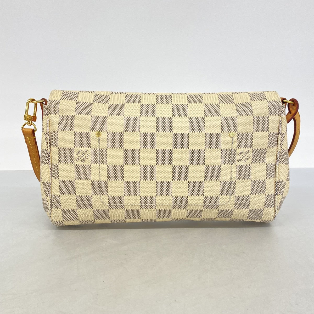 【6gc2761】ルイヴィトン ショルダーバッグ ダミエ・アズール フェイボリットMM N41275 ホワイト【中古】レディース
