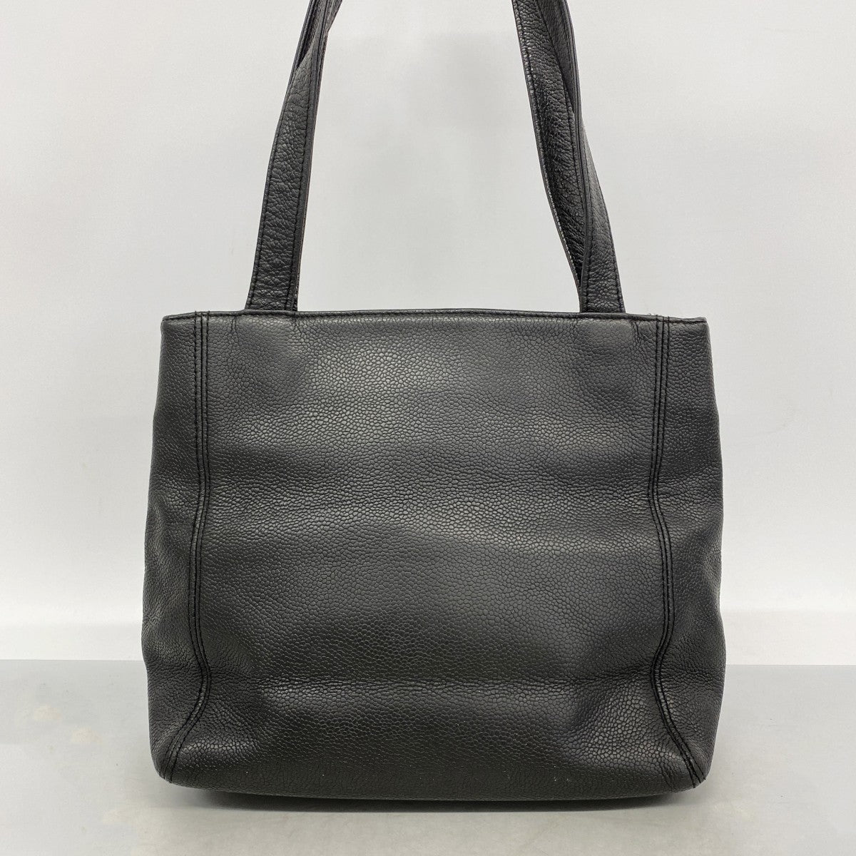 【6gc2790-k】シャネル トートバッグ キャビアスキン ブラック ゴールド金具【中古】レディース