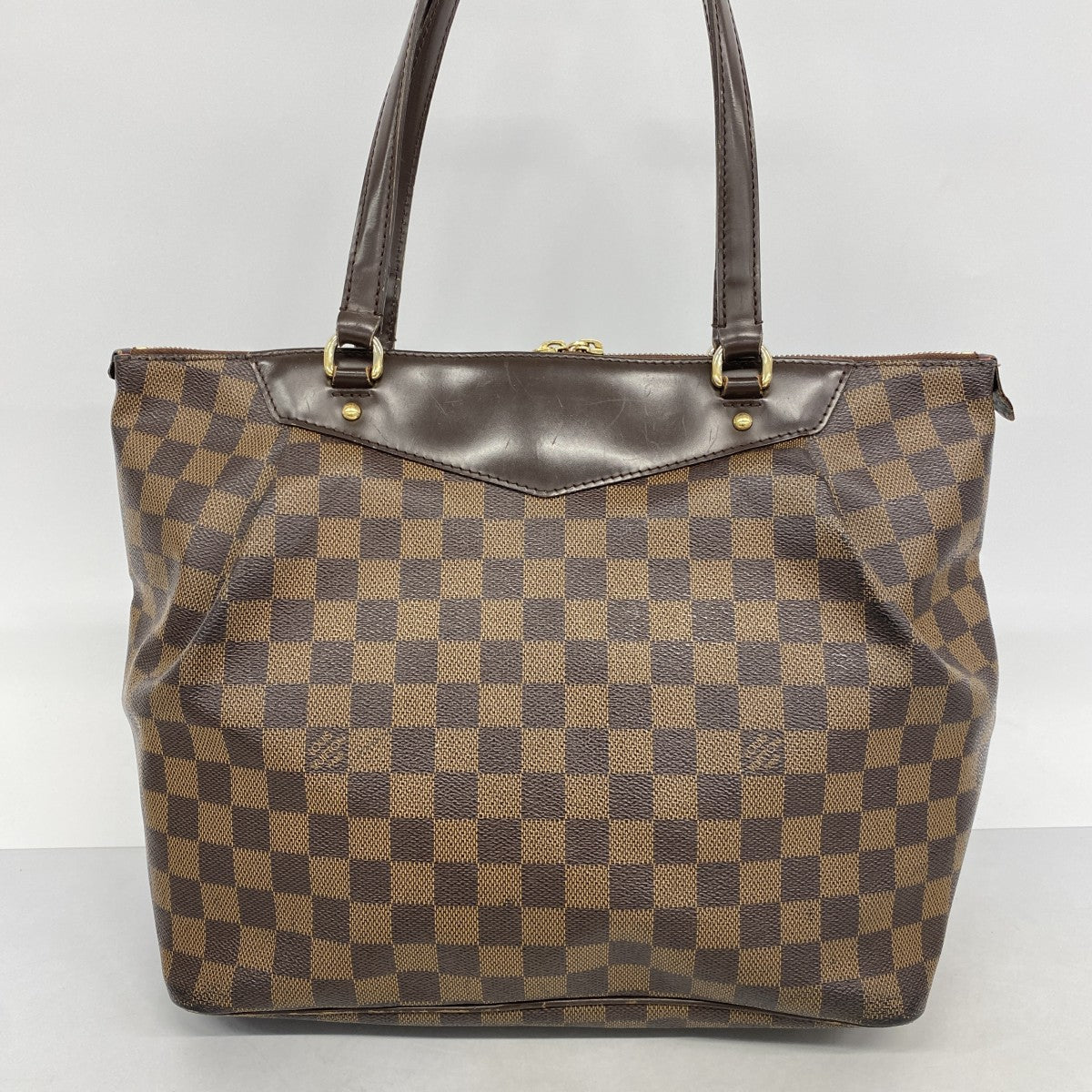 【6gc3059】ルイヴィトン トートバッグ ダミエ ウェストミンスターGM N41103 エベヌ【中古】レディース
