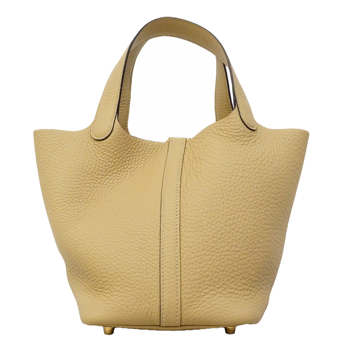【6gc3151】エルメス ハンドバッグ ピコタンロックPM トリヨンクレマンス トレンチ ゴールド金具 K刻印【中古】レディース
