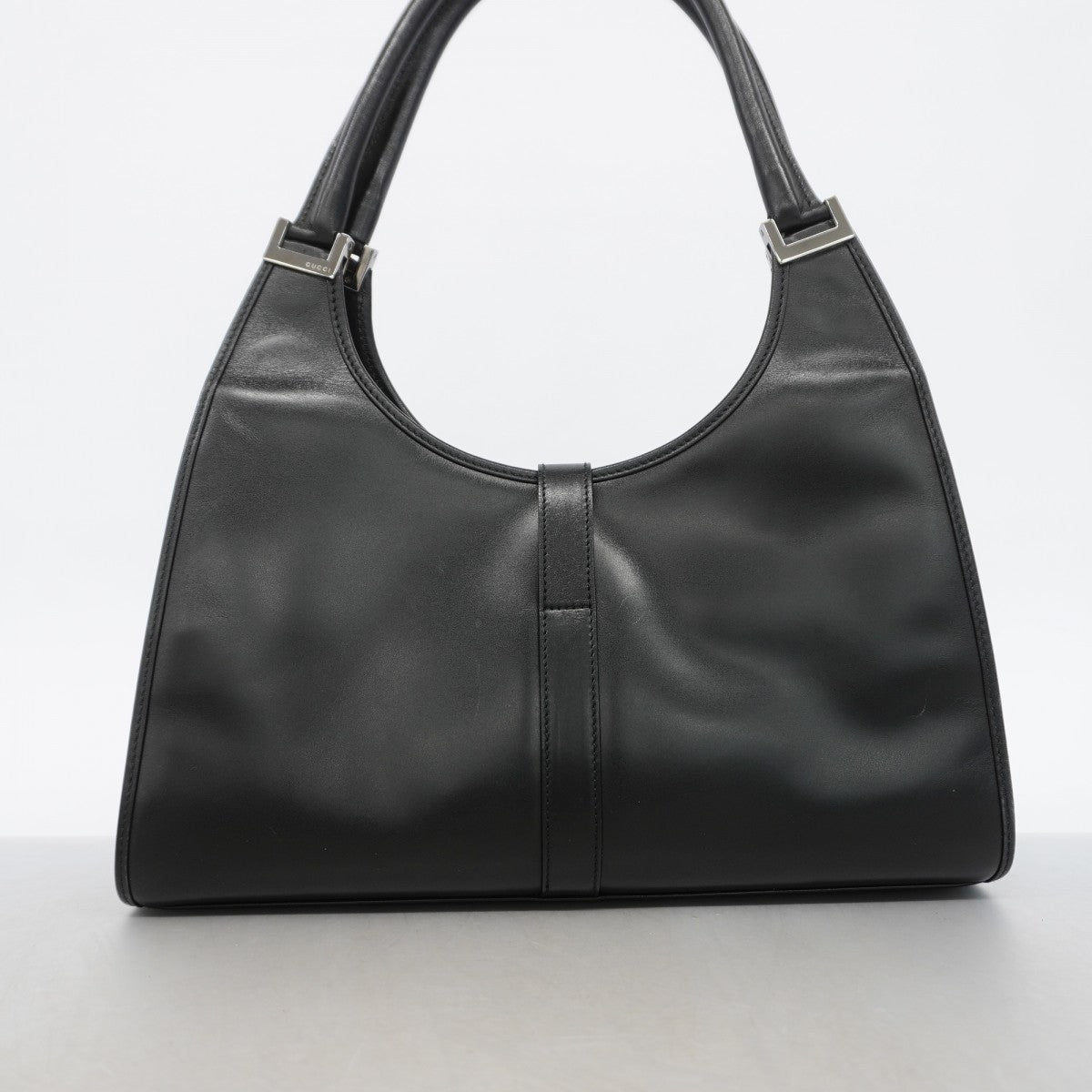 【6gc3273-k】グッチ ハンドバッグ ジャッキー 002 1067 レザー ブラック シルバー金具【中古】レディース