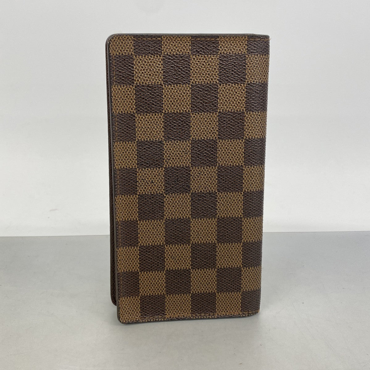 【6gc3288-k】ルイヴィトン 長札入れ ダミエ ポルトカルトクレディ円 N60825 エベヌ【中古】メンズ