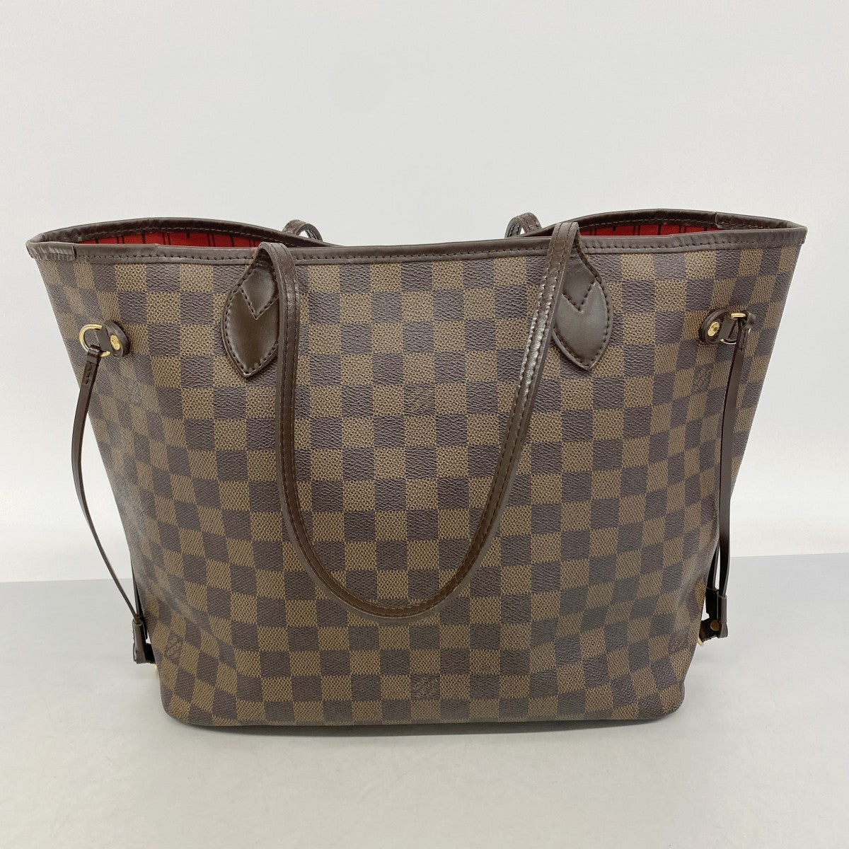 【6gc3338】ルイヴィトン トートバッグ ダミエ ネヴァーフルMM N51105 エベヌ【中古】レディース