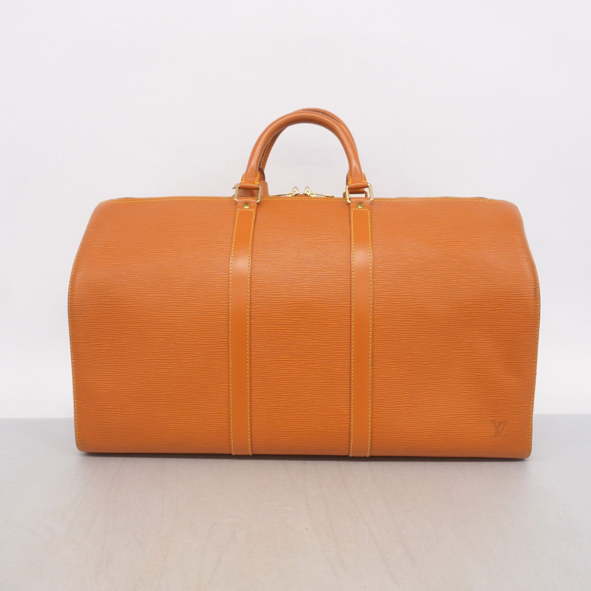【6gc3572】ルイヴィトン ボストンバッグ エピ キーポル50 M42968 ジパングゴールド【中古】メンズ レディース ユニセックス
