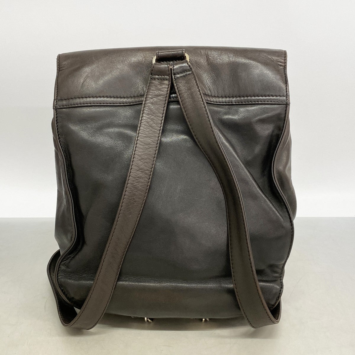 【6gc3615-k】シャネル リュック・デイパック ラムスキン ブラック シルバー金具【中古】レディース