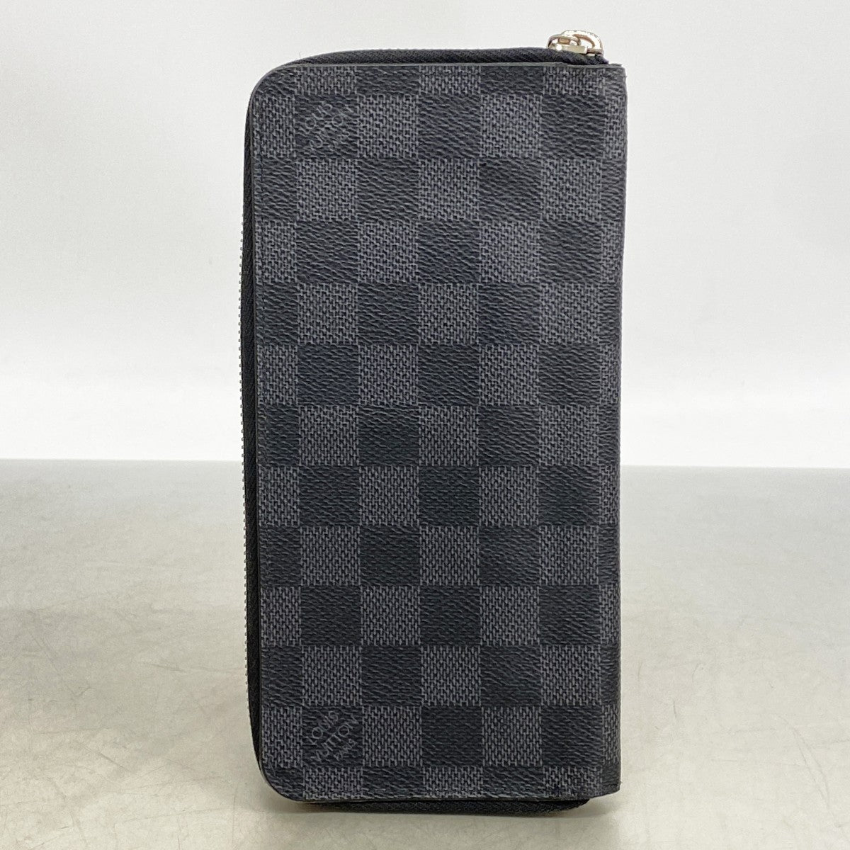 【6gc3717-k】ルイヴィトン 長財布 ダミエ・グラフィット ジッピーウォレットヴェルティカル N63095 ブラック グレー【中古】メンズ