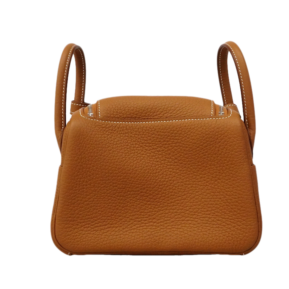 【6gd3810】エルメス ハンドバッグ リンディミニ トリヨンクレマンス ゴールド シルバー金具 K刻印 2wayバッグ【中古】レディース