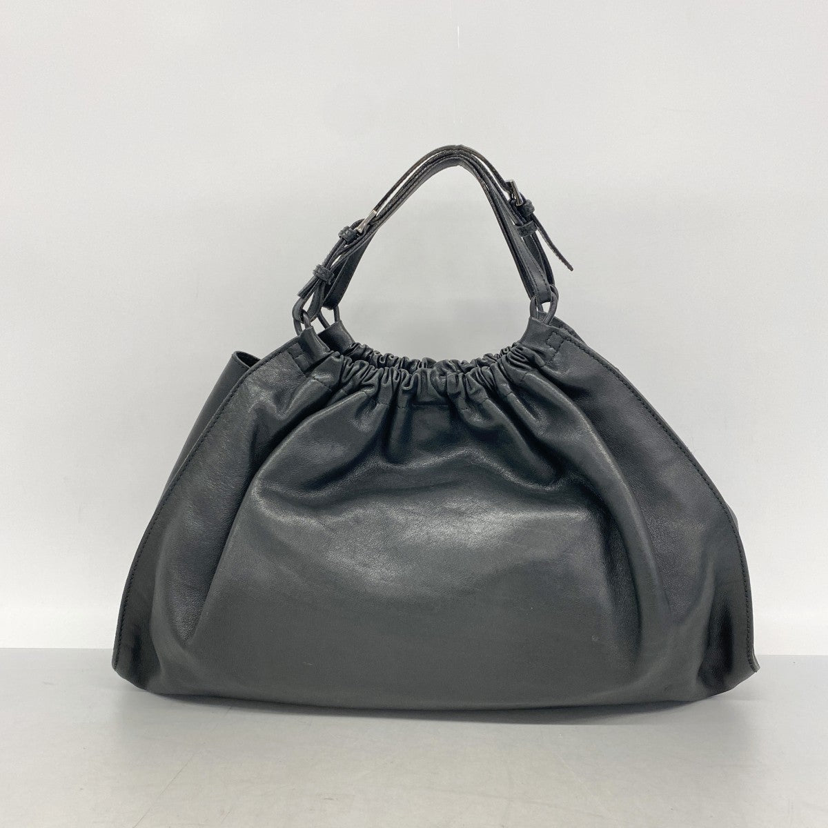 【6gd3826】グッチ ハンドバッグ 001 4335 レザー ブラック シルバー金具【中古】レディース