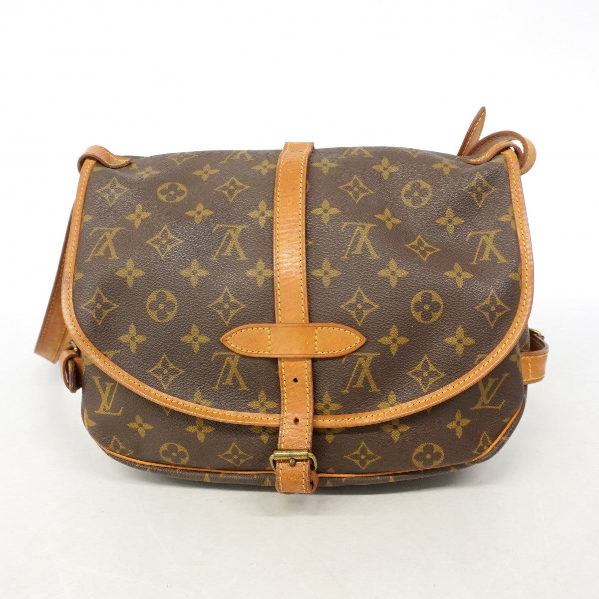【6gd4019】ルイヴィトン ショルダーバッグ モノグラム ソミュール30 M42256 ブラウン【中古】レディース