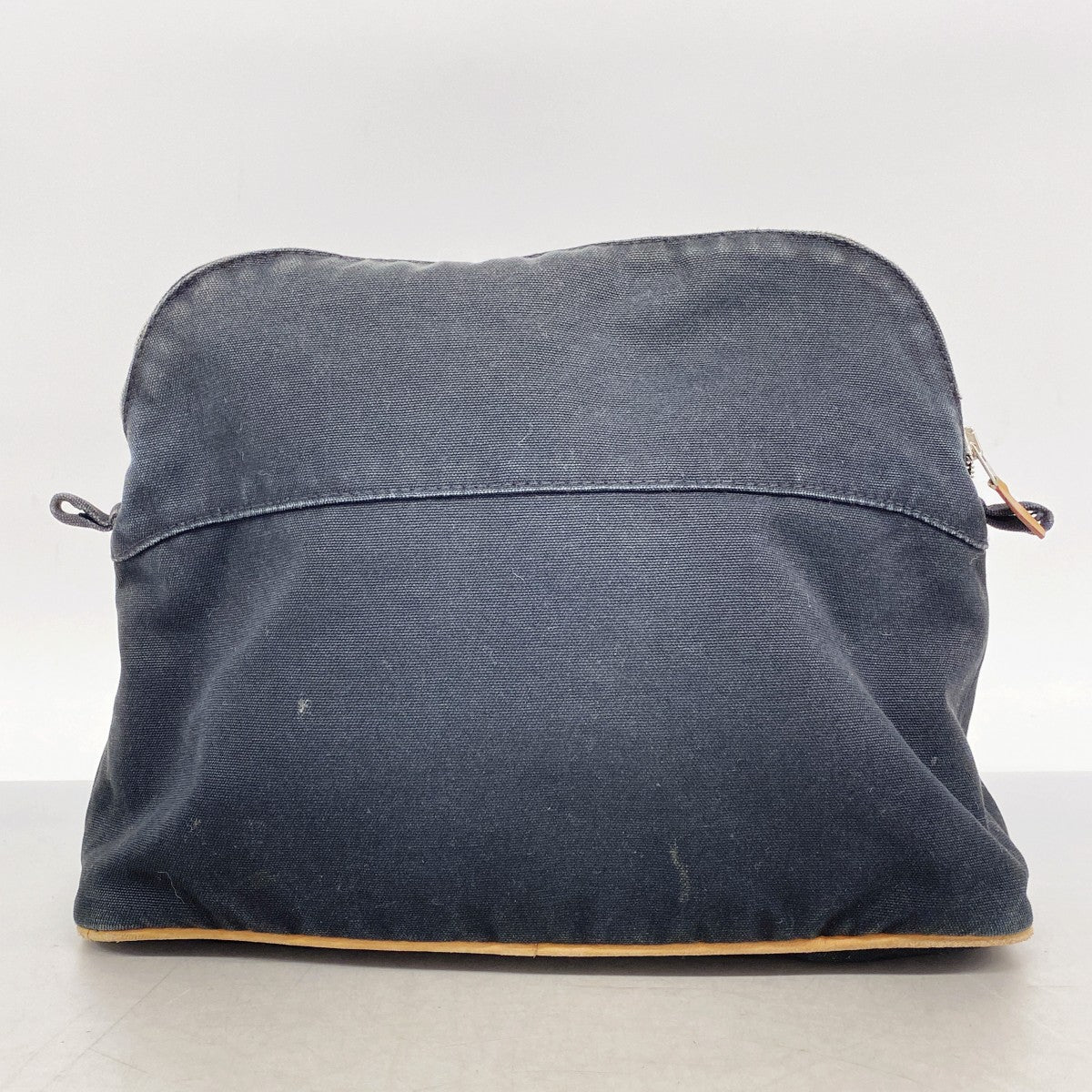 【6gd4067】エルメス ポーチ ボリードポーチ キャンバス ブラック シルバー金具【中古】レディース