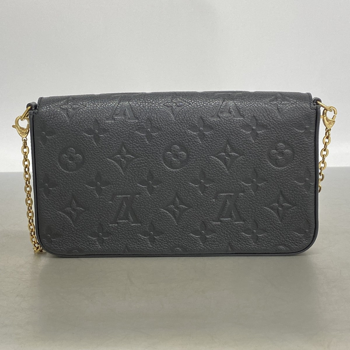 【6gd4440】ルイヴィトン ショルダーウォレット モノグラム・アンプラント ポシェットフェリシー M82477 ノワール【中古】レディース