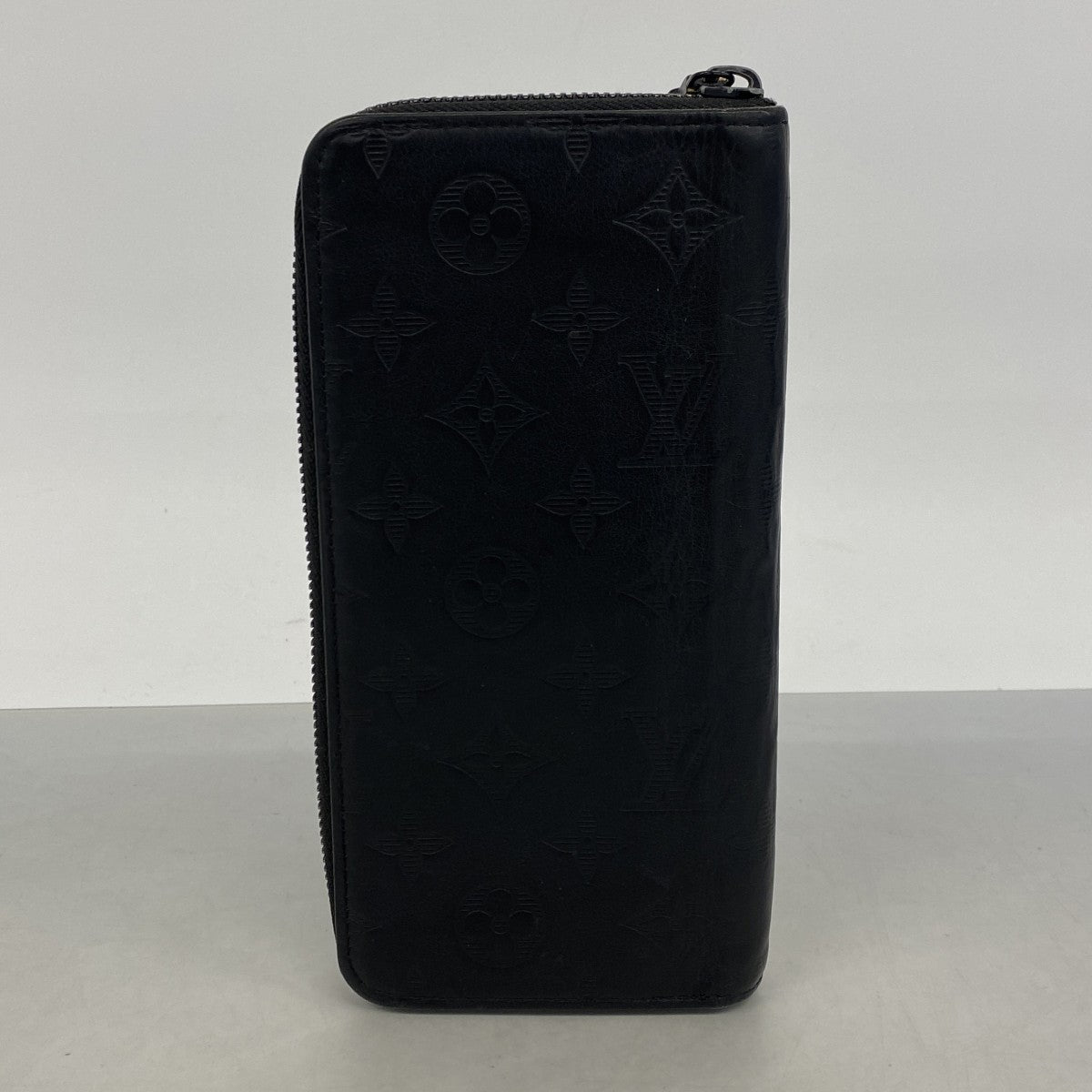 【6gd4468-k】ルイヴィトン 長財布 モノグラム・シャドウ ジッピーウォレットヴェルティカル M62902 ノワール【中古】メンズ