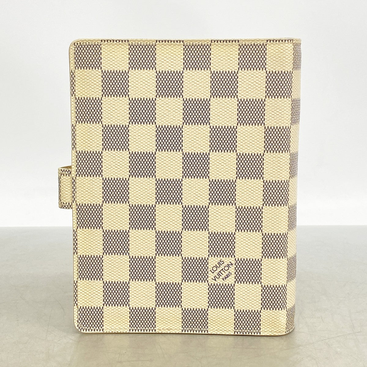 【6gd4491-k】ルイヴィトン 手帳カバー ダミエ・アズール アジェンダMM R20241 ホワイト【中古】レディース