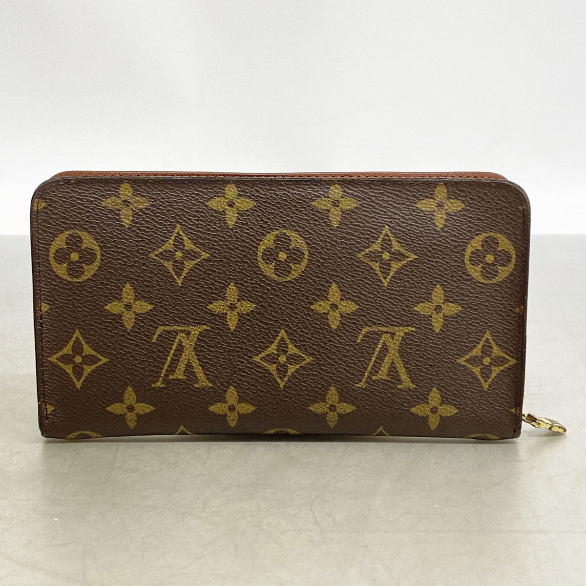【6gd4569】ルイヴィトン 長財布 モノグラム ポルトモネジップ M61727 ブラウン【中古】レディース
