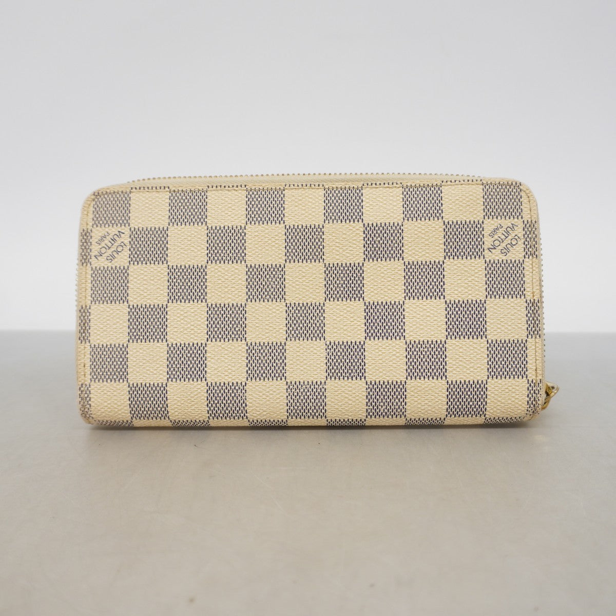 【6gd4579】ルイヴィトン 長財布 ダミエ・アズール ジッピーウォレット N60019 ホワイト【中古】レディース