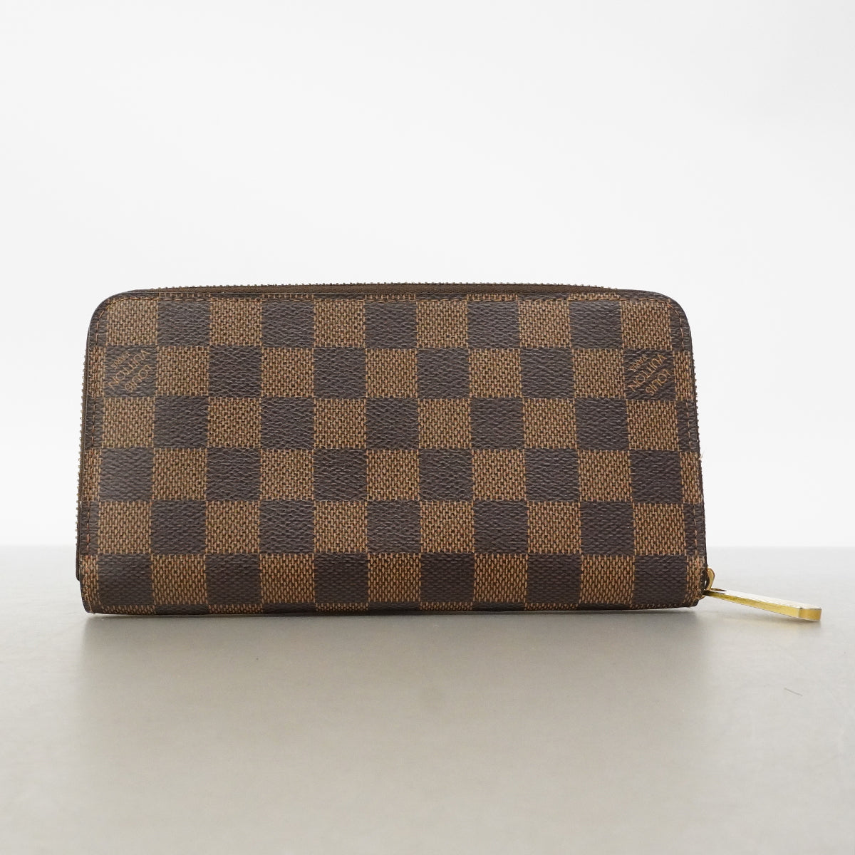 【6gd4585】ルイヴィトン 長財布 ダミエ ジッピーウォレット N60015 エベヌ【中古】メンズ レディース ユニセックス