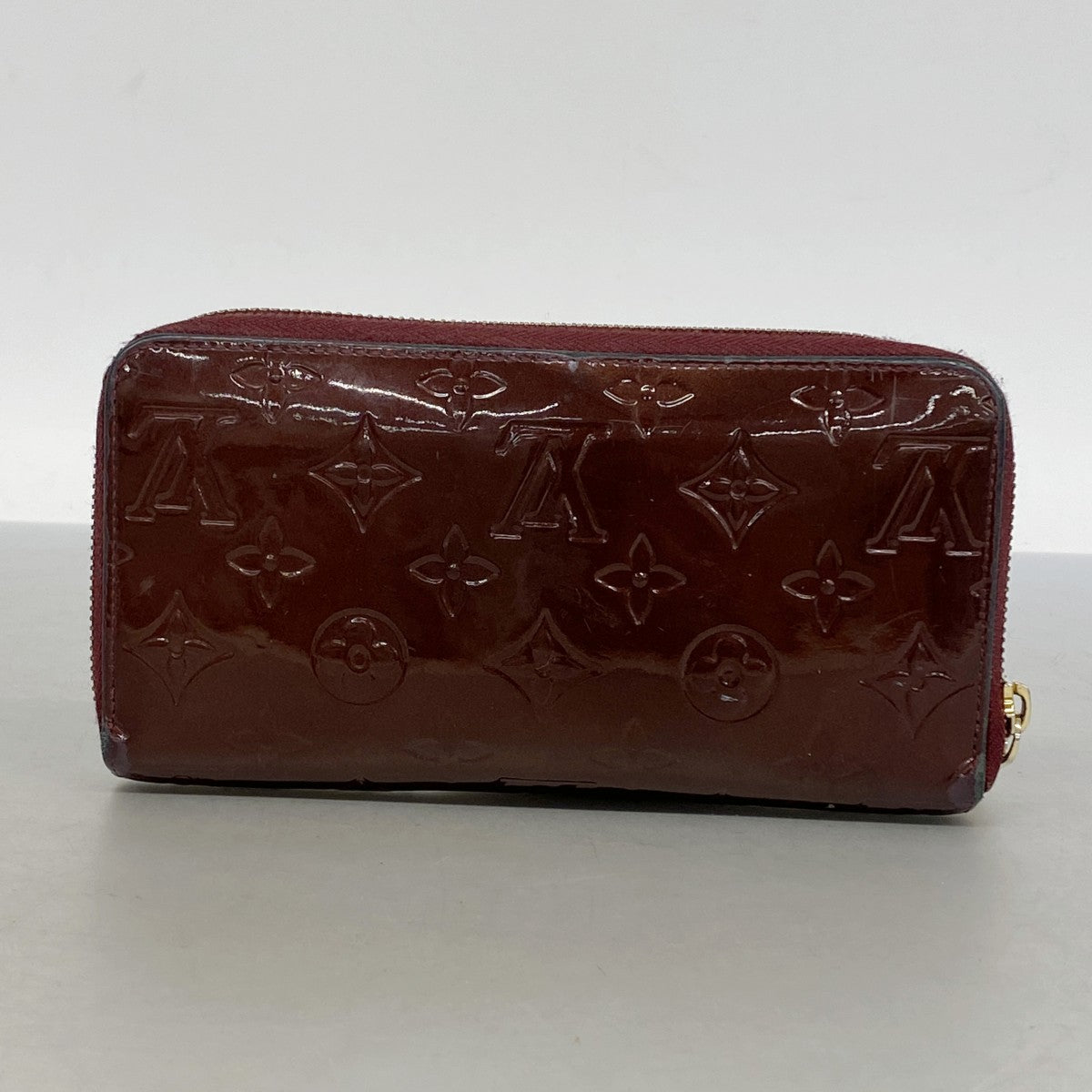 【6gd4906】ルイヴィトン 長財布 ヴェルニ ジッピーウォレット M91536 ルージュフォーヴィスト【中古】レディース