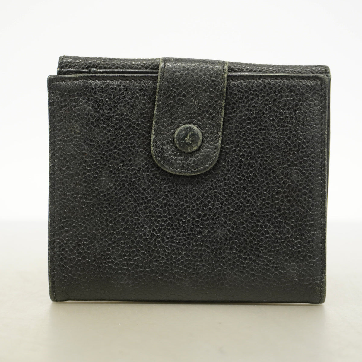 【6gd5351-k】シャネル 財布 キャビアスキン ブラック ゴールド金具【中古】レディース