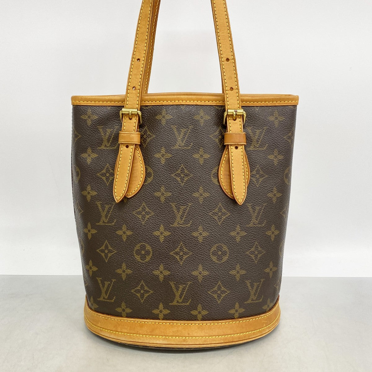 【6gd5375】ルイヴィトン トートバッグ モノグラム バケットPM M42238 ブラウン【中古】レディース