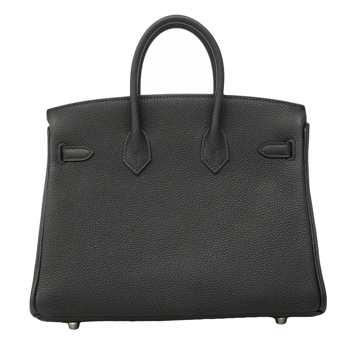 ★SALE【6ge5466-g】エルメス ハンドバッグ バーキン25 トゴ ブラック シルバー金具 K刻印【中古】レディース