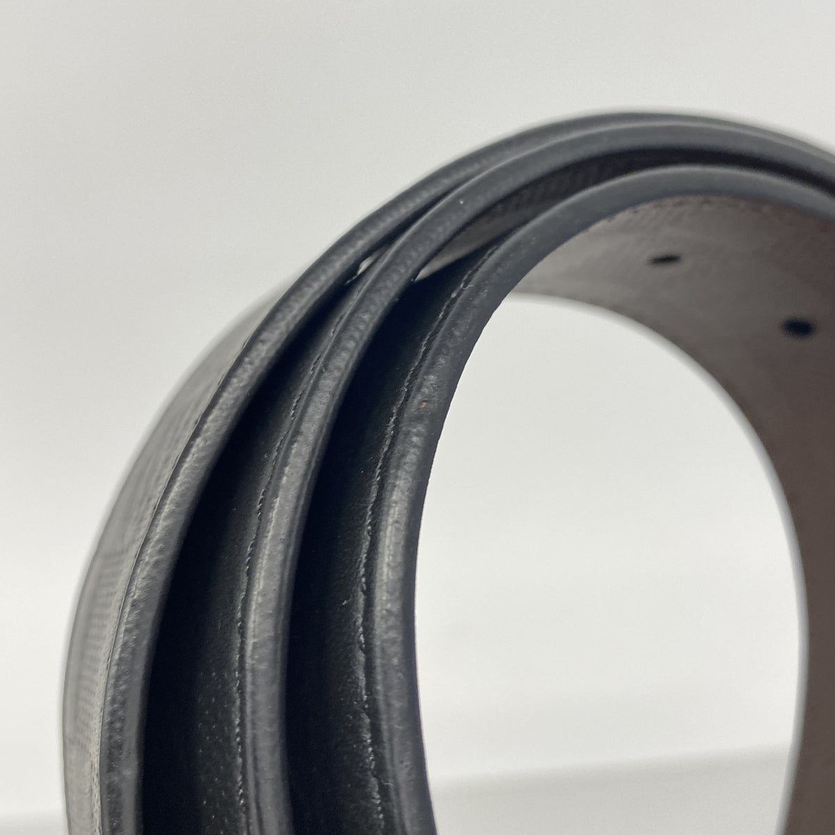 【6ge5788-k】ルイヴィトン ベルト ダミエ・アンフィニ ベルトダミエプリント40MM M9150T オニキス メテオール【中古】メンズ