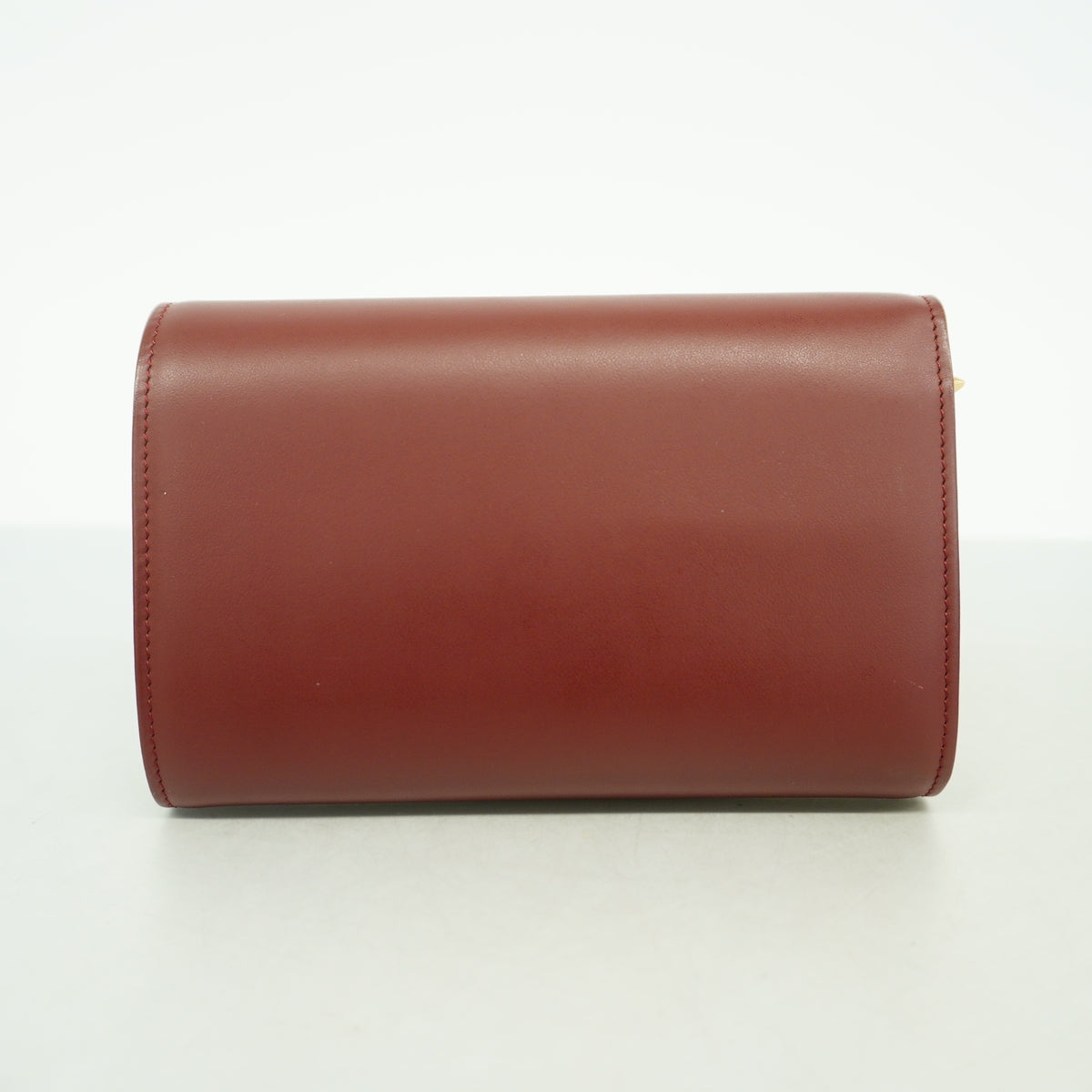【6ge5816】カルティエ 財布 マスト レザー ボルドー ゴールド金具【中古】レディース