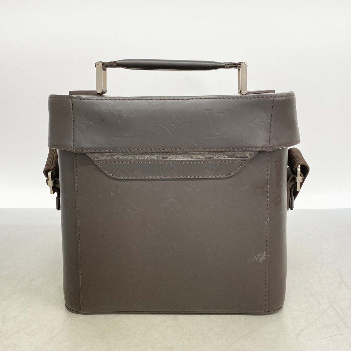 【6ge5977-k】ルイヴィトン ハンドバッグ モノグラム・グラセレザー チャーリー M46510 カフェ 2wayバッグ【中古】メンズ